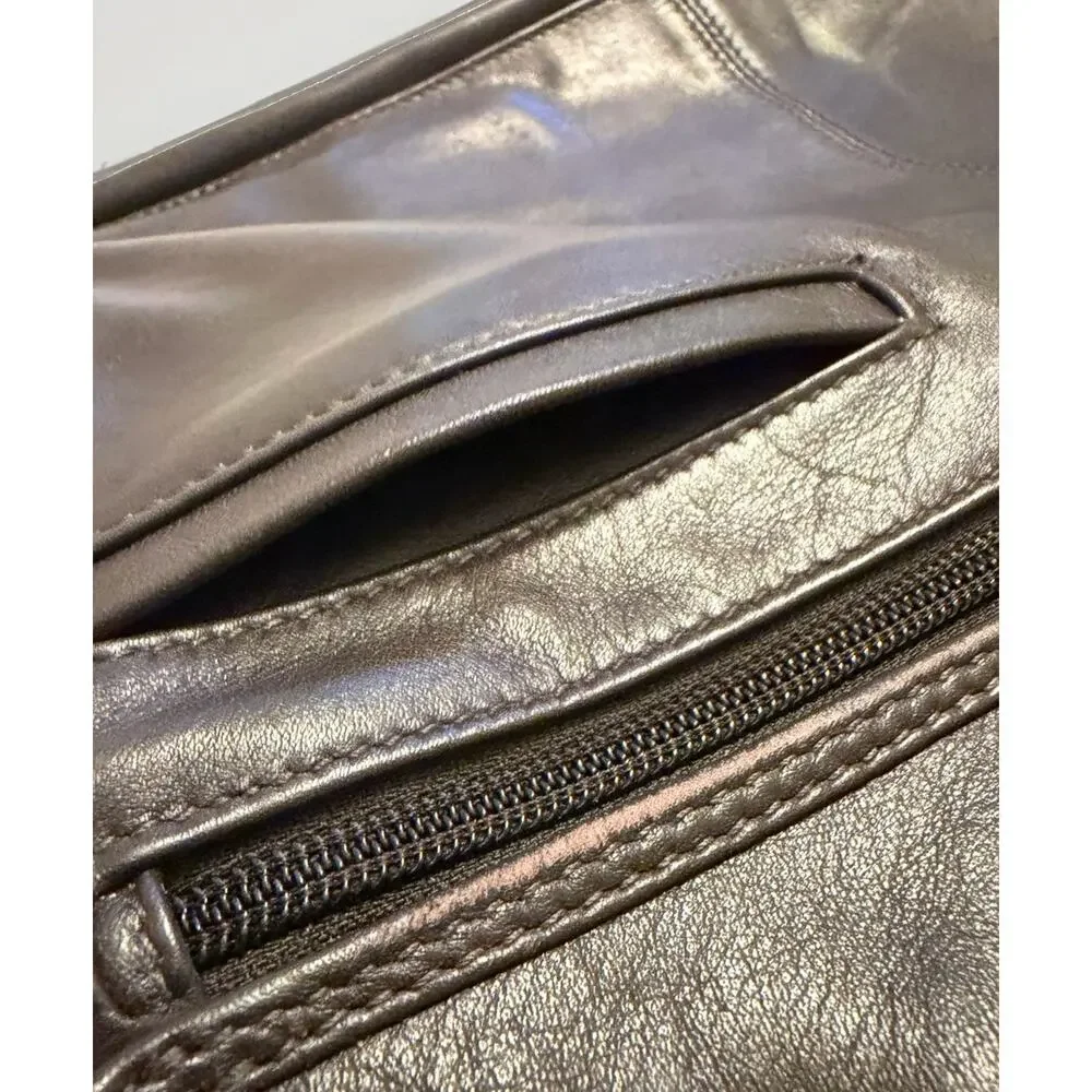 TUMI Slim Leather Briefcase Business Bag 96167BH Dark Brown 3823/1 Fast Shipping